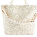 Summer & Rose SUMMER ROSE BEIGE CANVAS TOTE BAG Photo 1