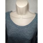 Absolutely Famous  women LG Blue Long Sleeve Embroidery Tunic Round‎ Neck Photo 4