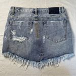 One Teaspoon One x Junkyard Distressed Denim Skirt in Blue Blossom Size 25 Photo 7