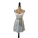 ZARA (E-147) trafaluc collections short sleeves womens dress size S ivory color Photo 1