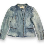 Rebecca Taylor Denim Moto Jacket Women's 2 Photo 0