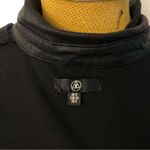 Missguided 
Oversized Coated Denim black button-down front long sleeve shirt Photo 5