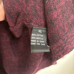 AB Studio  Heathered Burgundy Black Open Front Cardigan Sweater Size XL Photo 5
