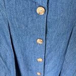 Denim And Lace Midi Dress NWT Blue Photo 2