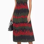 Red Valentino NWOT $1770 Floral Crepe Ruffled Maxi Dress Size 46 / US8 Photo 0