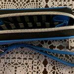 Marc Tetro Wristlet Wallet Schnauzer Dog Blue Zip Around Interior Compartments Photo 5