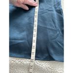 Madewell  Smoky Spruce Erika Satin Shift Mini Dress Size S Photo 9