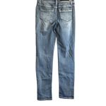 Twenty One ‎ Black distressed mid rise skinny flex size 3/4 Photo 6