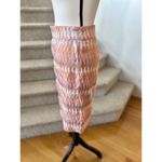 J.Crew  Collection Peach & Metallic Gold Diamond Pencil Skirt Photo 2