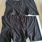 Amazon  Maternity Black Comfort Waist Bike Shorts 4 Pack Size L Photo 0