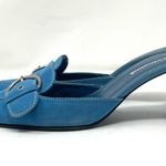 Charles David turquoise suede slides, size 8.5, made in Spain Photo 2