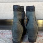 Sorel Women's Black and Gray Lace-Up Boots Wedge Anole Booties Waterproof 7.5 Photo 4