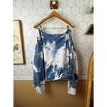 Natural Life  Palmer Blue Tie-Dye Cropped Sweatshirt - Size - XL Photo 2