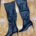 Charles David  Piano Women's Black Leather Stiletto Heel Over-the-Knee Boots 10M Photo 2