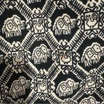 Vermont Country Store button maxi dress Elephant print black white size medium Photo 5