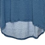 LuLaRoe  Tunic Top‎ Size XS Blue White Striped Womens Stretch Blend SS T-Shirt Photo 4