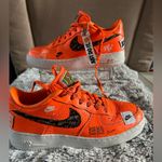 Nike UNIXES  Air Force 1 Orange Black Sneakers Photo 1