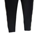 ZARA  Black Rhinestone Embellished High Rise Pull On Skinny Pants Size Medium Photo 3