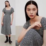 ZARA NWT Women  Floral Print Midi Dress Belted SZ-Medium Bloggers Fav Photo 1