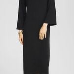 Chico's NEW NWT Black Rhinestone Midi Dress Photo 0