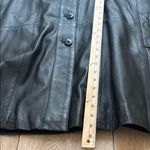 Ribak 100% Genuine Leather Black Longline Coat Jacket Women’s M (Fits XL/XXL) Size M Photo 4