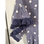 Umgee  USA Polka Dot Short-Sleeve Tunic Dress With Belt & Ruffle Details Photo 4