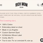 CREWNECK ESPRESSO MARTINI BLACK Rich Mom Tinx Size L Photo 2