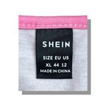 SheIn Pink Ombre Cold Shoulder Tie Strap Top | Size XL Photo 3