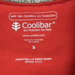 Coolibar Hightide Long Sleeve Swim Shirt Womens Small UPF 50+ Coral Red 03273 Photo 2