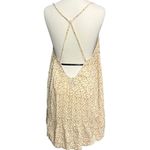 Urban Outfitters Out From Under Slip Dress Womens S Cream Tan Gauze Tiered Dot Print Beach Boho Photo 4