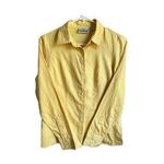 Outer Banks Womens Small Yellow Long Sleeve Collared Grandmacore Cotton Workwear Photo 0