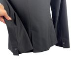 ZARA Single Breasted Black Long Classic Fit Blazer Jacket Shoulder Pads Size 10 Photo 8