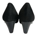 BKE Black Patent Leather Patchwork Buckle 3.5 Inch Heels Womens Shoes 8.5 Photo 6