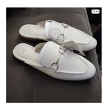 A New Day  Women's Cream Mules with silver Accent size 10 Photo 5