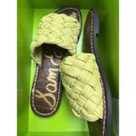 Sam Edelman Women's Griffin Woven Slide Sandals Size 7.5 Color Butter Yellow New Photo 1