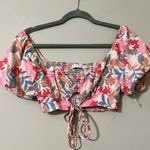 HYFVE  large walking your way cropped floral print sweetheart neck puff sleeve Photo 6