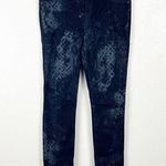 Free People  Lacey Snake Print Faux Front Pockets Skinny Jeans, Size 28 Photo 0