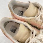 VEJA V-10 Multico Nude Colorblock Sneakers Suede Leather Pink Blue Cream Size 8 Photo 7