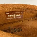 Minnetonka Kilty Tribal Aztec Print Hardsole Slip On Moccasin Sz 7 Photo 8