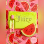 Juicy Couture Green Rhinestone Velour Case Cosmetic Make-Up Travel Bag NWT Photo 1