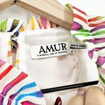 Amur NEW Estfan Pleated Ruffled Printed Mini Dress in Double Rainbow Women's 0 Photo 6