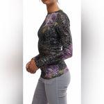 Free People INTIMATELY PRINTED GOLD RUSH LONG SLEEVE IN BLACK COMBO Photo 2