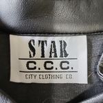 Star City Clothing Faux Black Leather Zipper Vest Photo 5