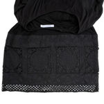 Bailey 44‎ Layered Tent Overlay Lace Trim Dress Size Medium Black Rayon Photo 2