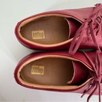 FitFlop  Elise Red Black Toe Cap Leather Oxford Shoes Size 7.5 Photo 2