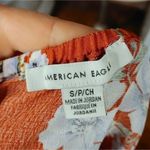 American Eagle AEO Size Small S NWT New Floral Stretchy Cropped Top Blouse Photo 7