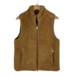 J.Crew ‎ Teddy Fleece Excursion Vest Sz M Full Zip Pockets Sleeveless Comfort Photo 1