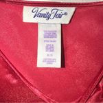 Vanity Fair Vintage 90's Y2K Red Satin Sleeveless V-Neck Mini Chemise Slip Dress Photo 4