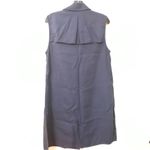 Madewell Blue Sleeveless Trench Jacket Photo 8