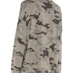 Sundry Heather Grey Camo Print Sweatshirt Size 3(L) Photo 1